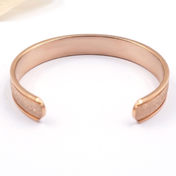Spring Fashion | Rose Gold Infinity Cuff Bracelet - Picture 6 of 7